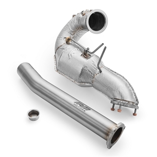 RM Motors Downpipe Sett Audi A6 S6 / Avant / Sportback / Avant Quattro 3.0 TDI, MS, Uten Lyddemper Og Med Varmeskjold